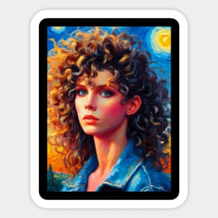 OLIVIA NEWTON JOHN IN STARRY NIGHT Sticker